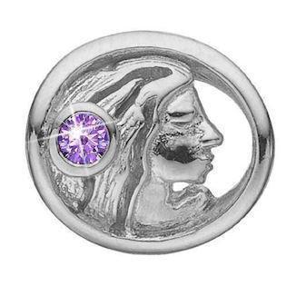 Christina Collect Sterling Silver Virgo Zodiac with Purple Stone (Aug 23 - Sep 22)